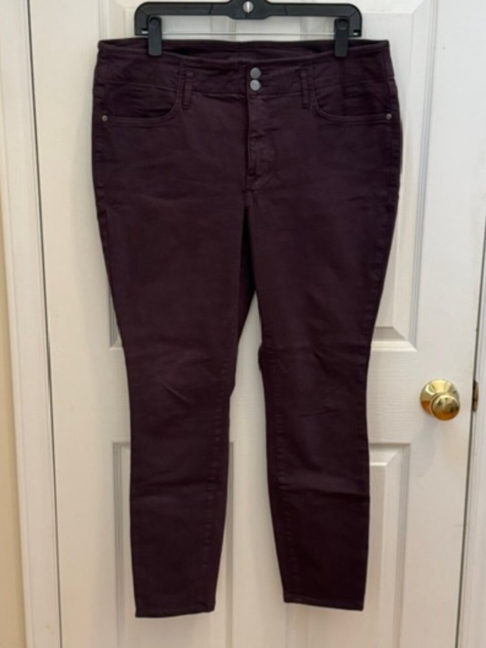 NYDJ Ami Skinny, Wine, Size 14